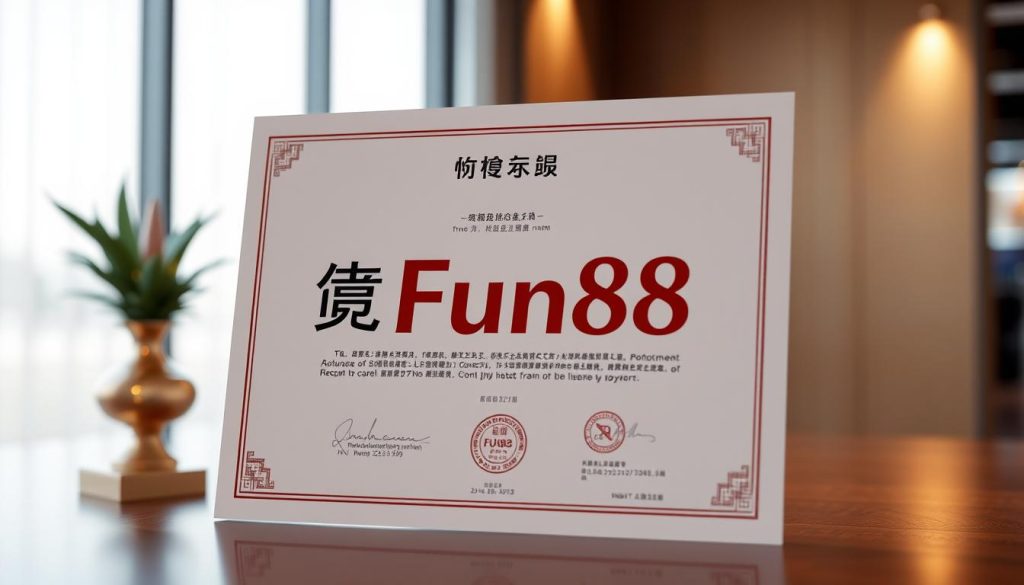 ใบอนุญาตเกม Fun88
