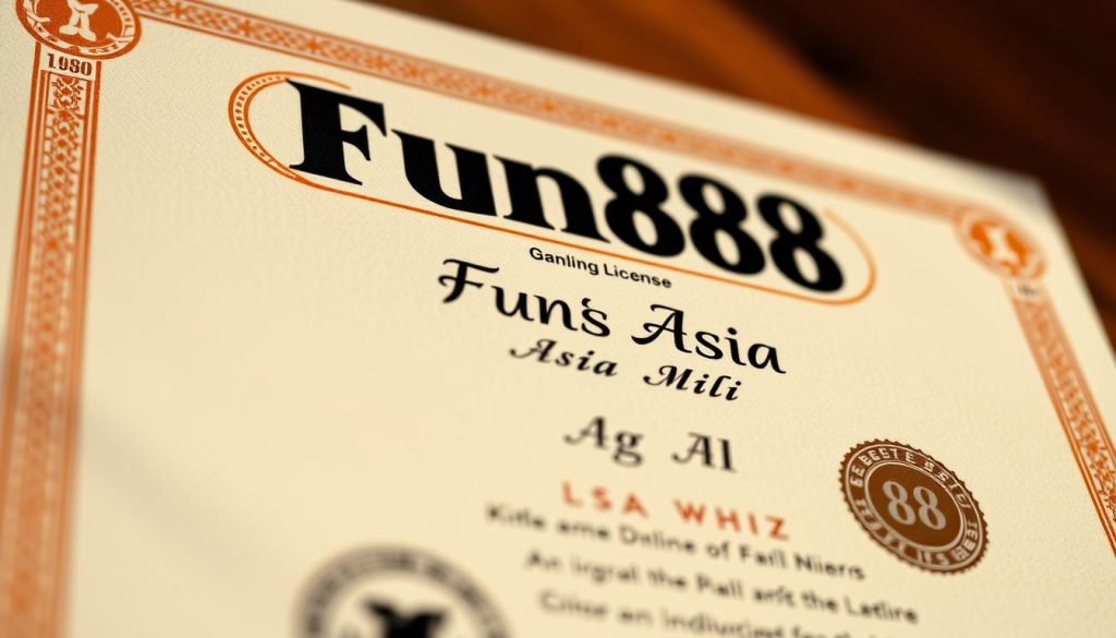 ใบอนุญาตพนัน Fun88 Asia 1